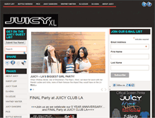 Tablet Screenshot of juicyclubla.com